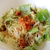 刻み生姜の野菜サラダ